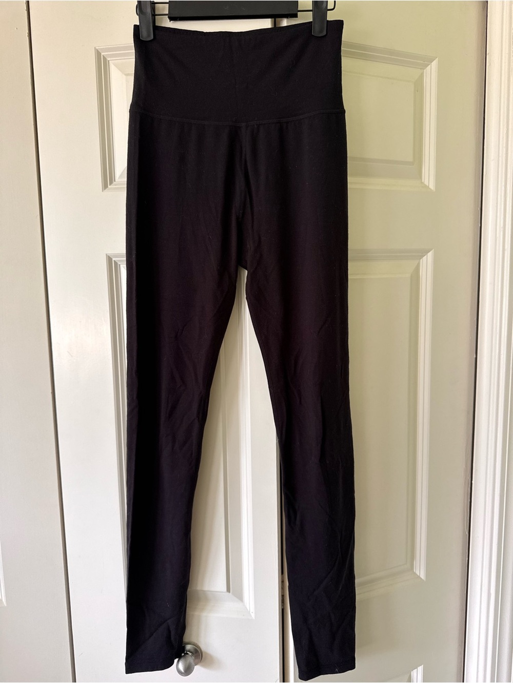 Ridge Mereno Wool High-Waist Black Stretch Leggings